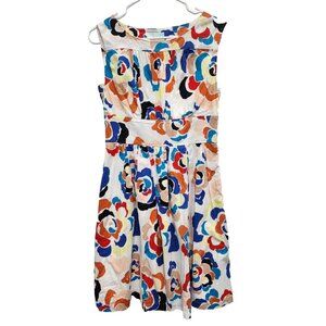 Plenty by Tracy Reese Womens Fit & Flare Dress Size 4 Multi Floral Sleeveless